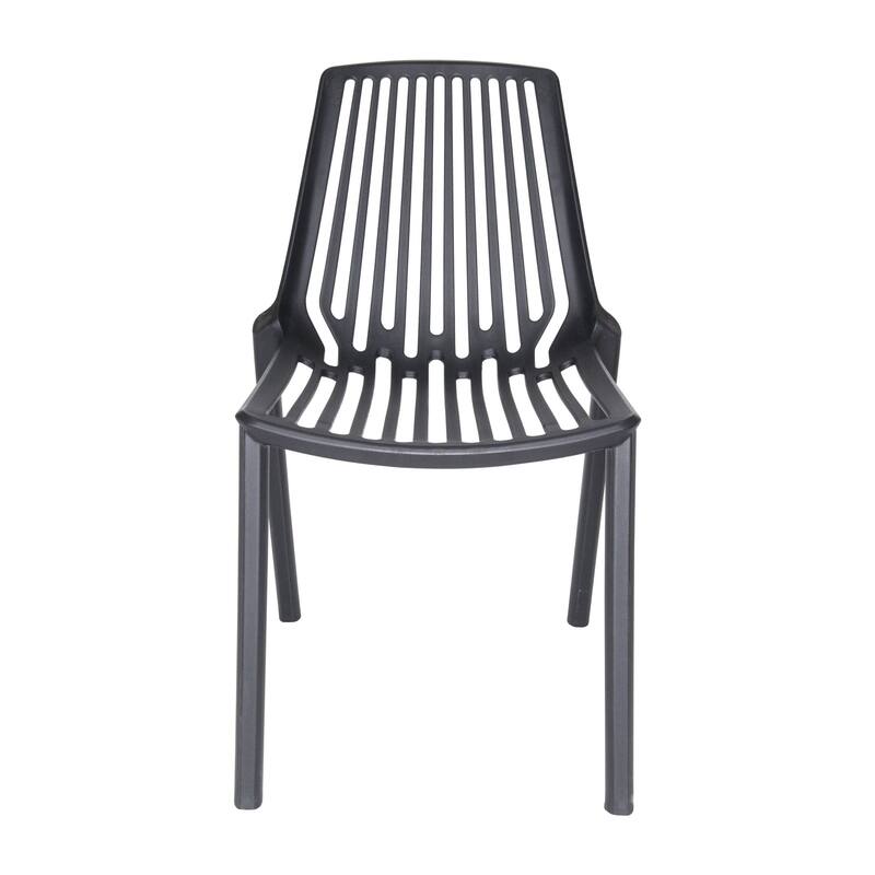 LeisureMod Acken Mid-Century Modern Plastic Dining Chair, Set of 4 - 30.7"