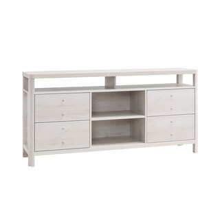 Keer terug tiran Paard 60 Inch Modern Sideboard Buffet Console Cabinet, 4 Drawers, Wood, White Oak  - On Sale - Overstock - 36106330