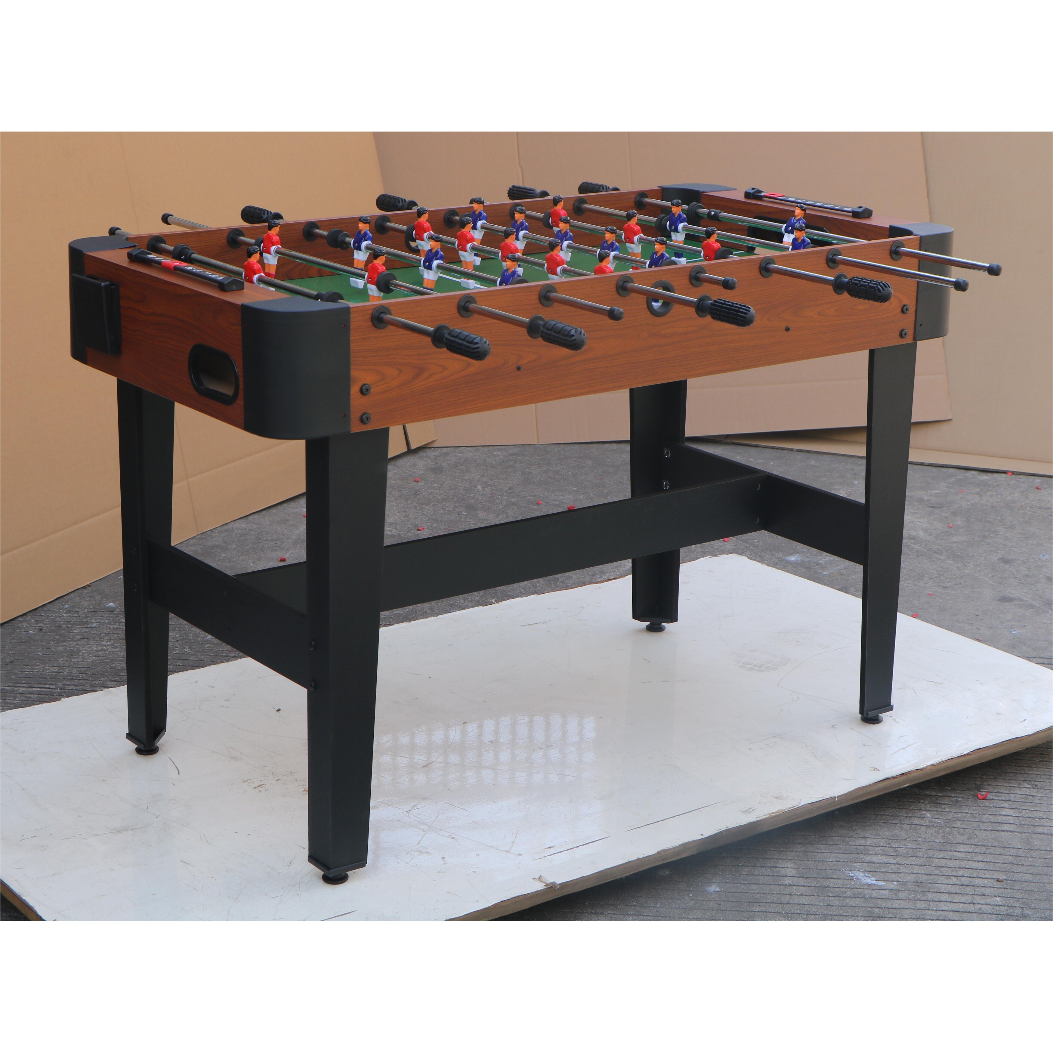 Upgrade Top Full Size Foosball Table Children's Game Table Wood Arcade Soccer Table with 2 pcs