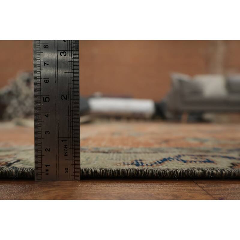 Hand Knotted Oriental 100% Wool Carpet Transitional Floral Oranges & Rust Anatolian Area Rug - 9' 2'' X 5' 6''