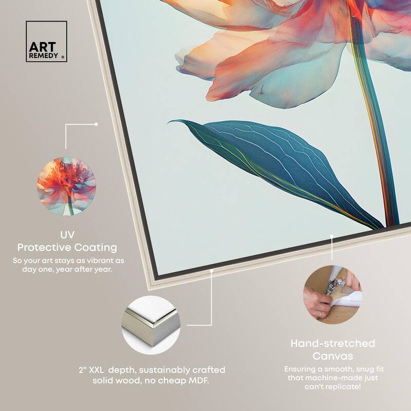 Peony Phases Canvas by Art Remedy
