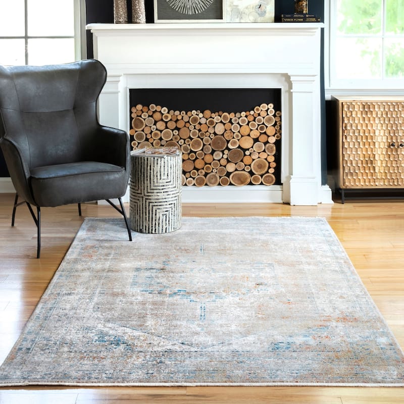 Nuloom Medallion Mcgee Faded Area Rug