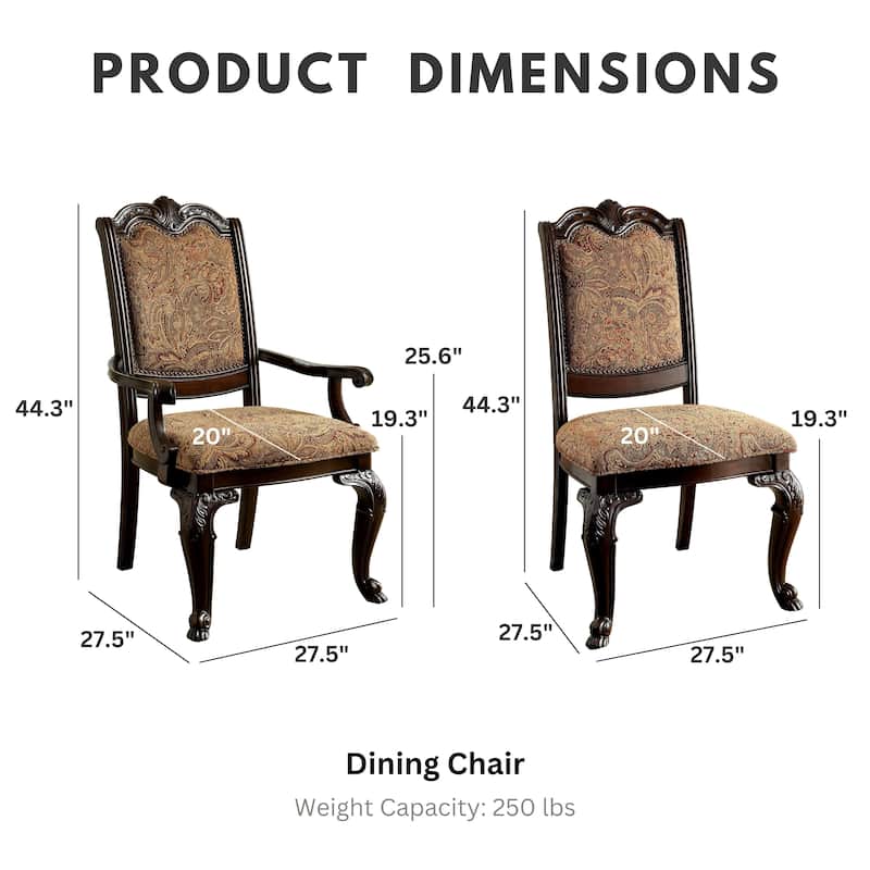 Kova Traditional Cherry Wood 7-Piece Dining Set by Furniture of America