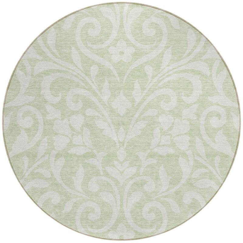 HomeRoots Floral Transitional Rectangle Outdoor Rug