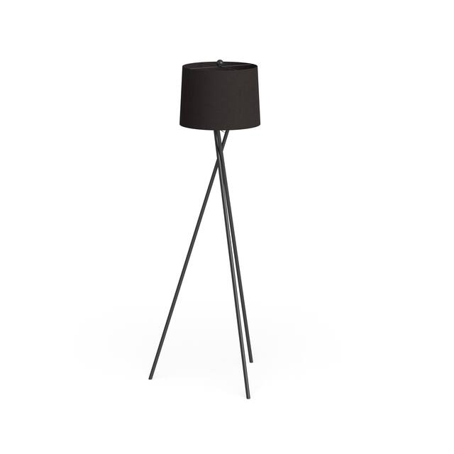 SAFAVIEH Lighting Parsen Tripod 62-inch LED Floor Lamp - 22" W x 22" L x 61.5" H - 22" W x 22" L x 61.5" H - Black