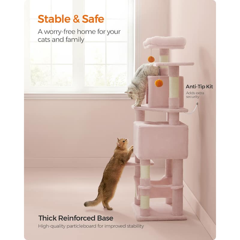 Multi-Level Cat Tree with Perches Caves and Scratching Posts