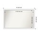 preview thumbnail 30 of 190, Wall Mirror Choose Your Custom Size - Extra Large, Blanco White Wood Outer Size: 44 x 28 in