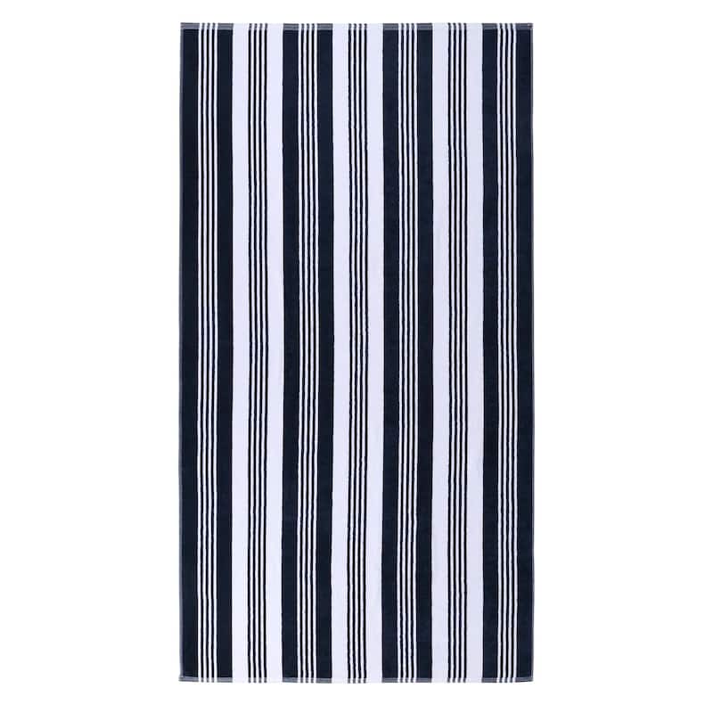 Superior Maui Striped Cotton Oversized Cotton Beach Towel - 1 Piece