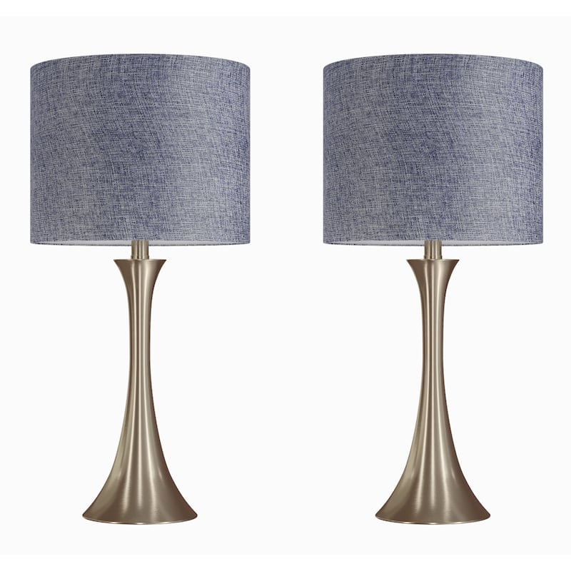 Porch & Den Bakkom 24" Metal Table Lamp (Set of 2)