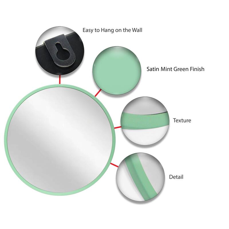 20" Wall Mirror - 20 x 0.5 x 20