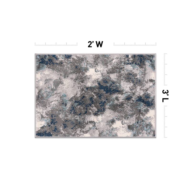 World Rug Gallery Rio Modern Abstract Area Rug