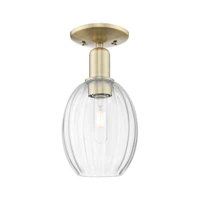 Innovations Lighting 716-1C-12-6 Preston Semi-Flush Preston 6" Wide