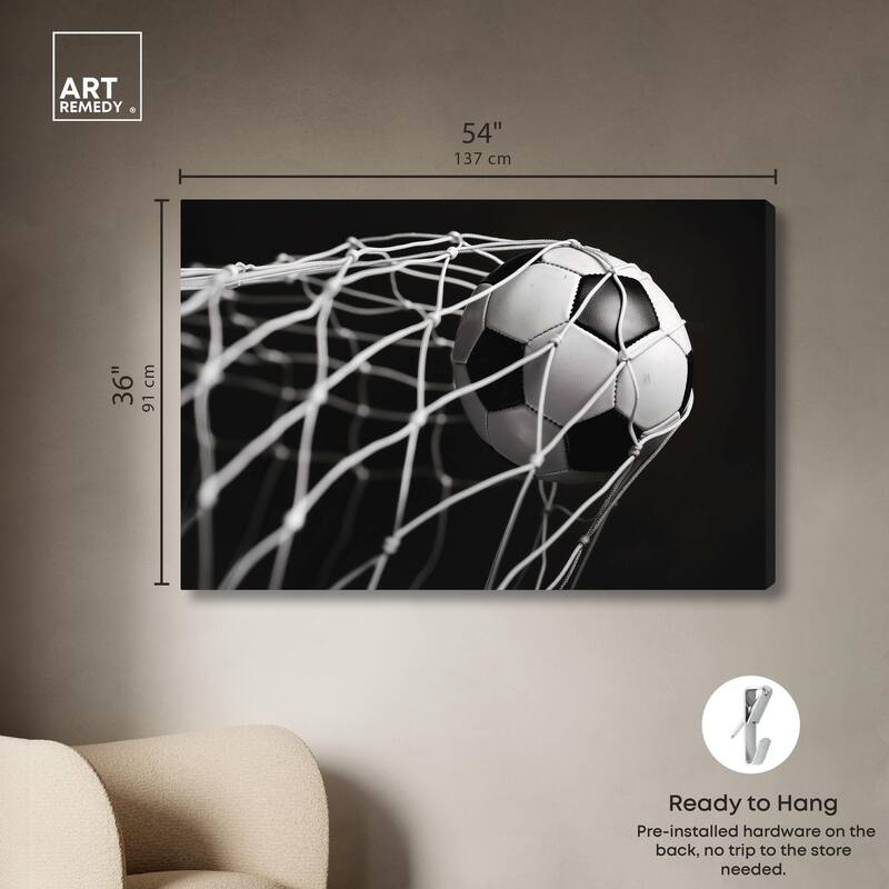 Through the Goal Canvas by Art Remedy, Gallery Wrapped