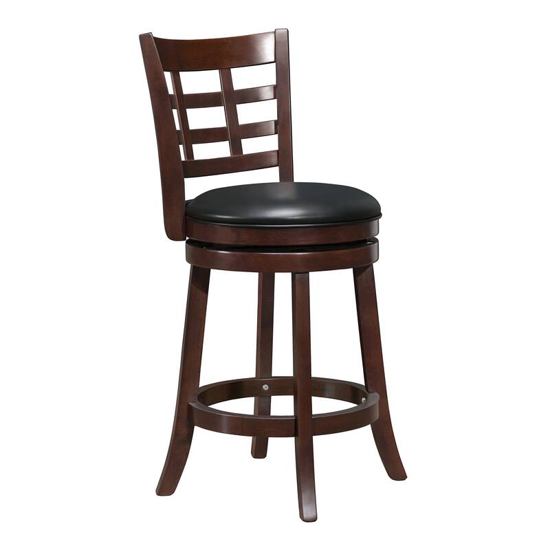 Verona Swivel High Back Counter Height Stool by iNSPIRE Q Classic
