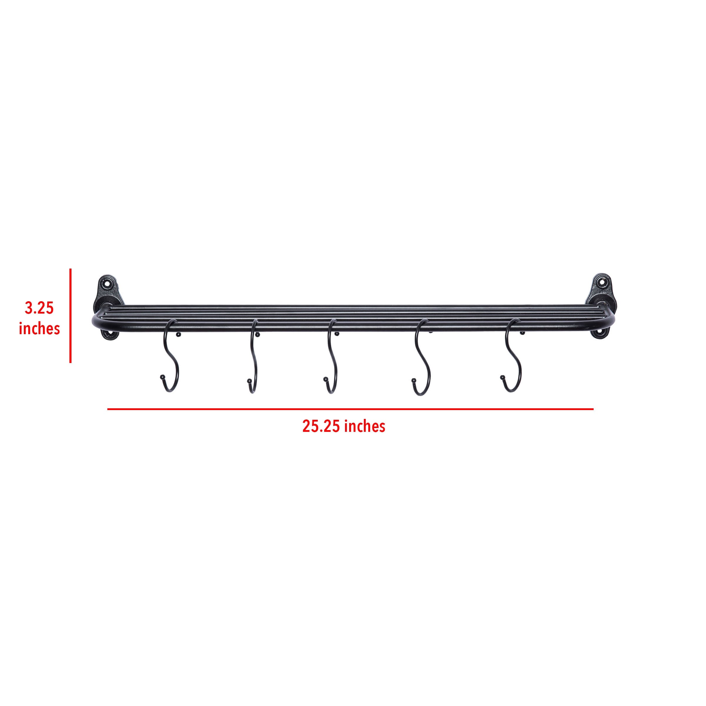 Shop Foreside Home Garden Black 25 Inch Decorative Hanging Wall