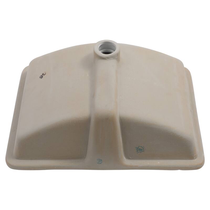 Modern White Undermount Bathroom Sink, Sleek Rectangular Ceramic Design, Stain-Resistant with Overflow - 21in L Ceramic