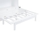 preview thumbnail 14 of 13, Murphy Bed Cabinet Bed with 2 Removable Shelves and USB Port-Queen, White