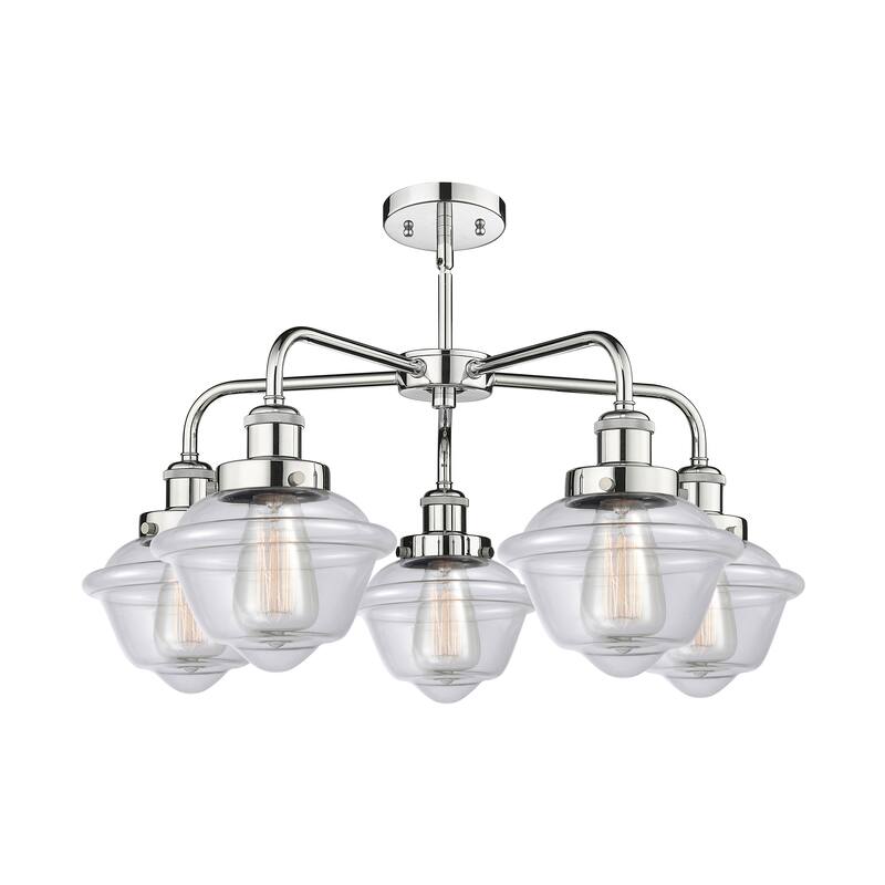Innovations Lighting Oxford - 5 Light 25" Stem Hung Chandelier