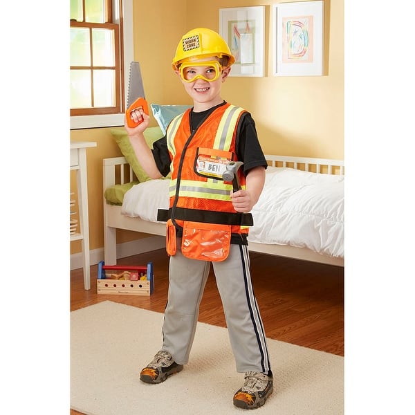 Children's Melissa & Doug Construction Worker Role Play Costume Set, Kids Unisex, Size: One Size (Fits ages 3-6) Children's Melissa & Doug Construction Worker Role Play Costume Set, Kids Unisex, Size: One Size (Fits ages 3-6)