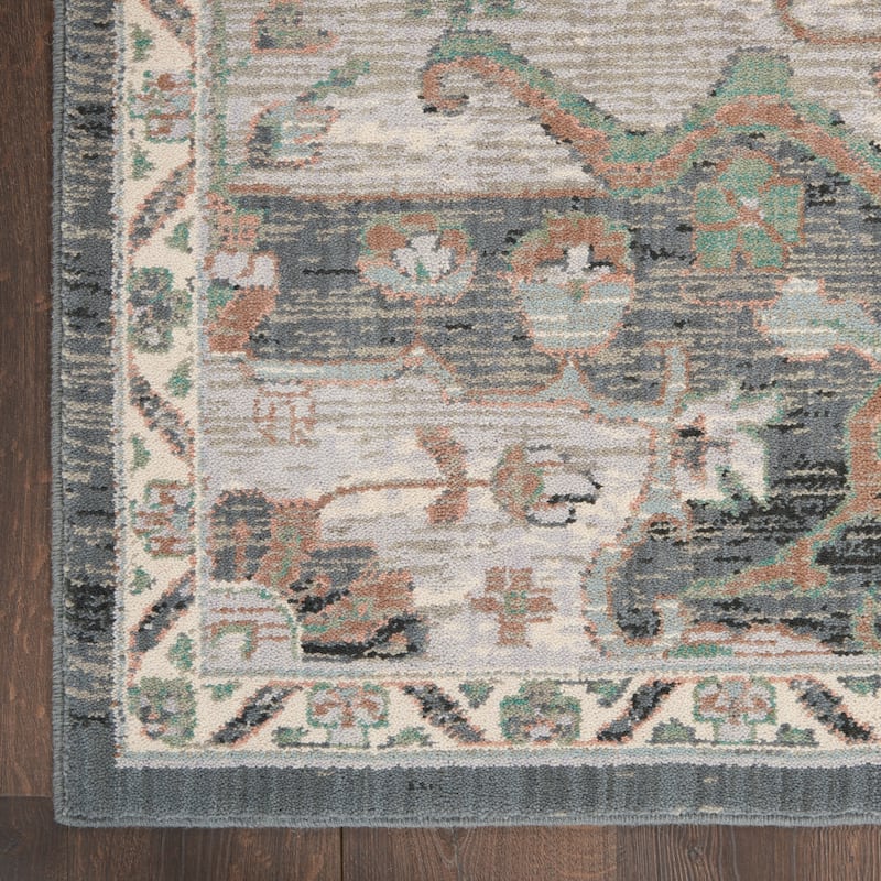 Nourison Parisa Traditional Persian Medallion Bordered Area Rug