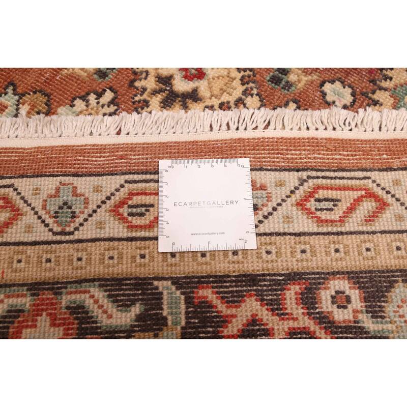 ECARPETGALLERY Hand-knotted Jamshidpour Dark Copper Wool Rug - 9'0 x 12'3