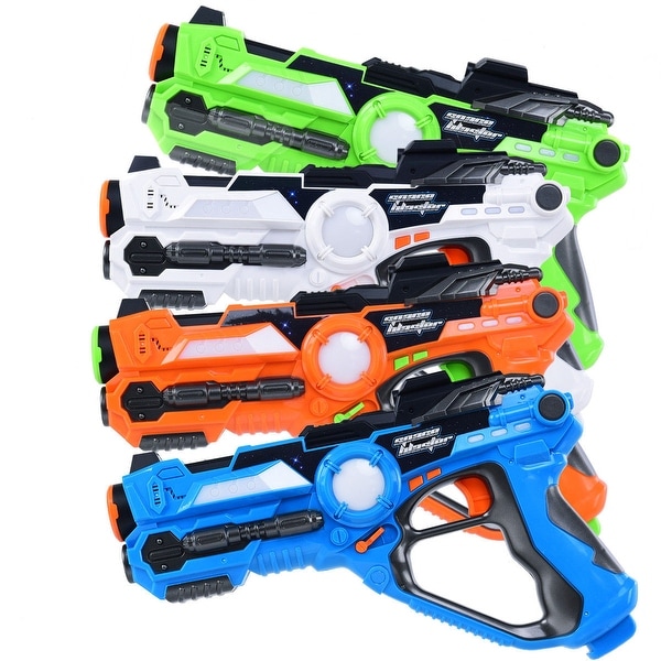 Shop Costway Set of 4 Infrared Laser Tag Guns Indoor ...