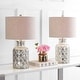 preview thumbnail 1 of 10, Artichoke 24.5" LED Glass Table Lamp, Mercury Silver (Set of 2) by JONATHAN Y