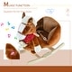 preview thumbnail 2 of 8, Kids Rocking Horse with Plush Fabric, Soothing Lullaby, Soft Comfortable Seat, and Secure Design for Safe Play