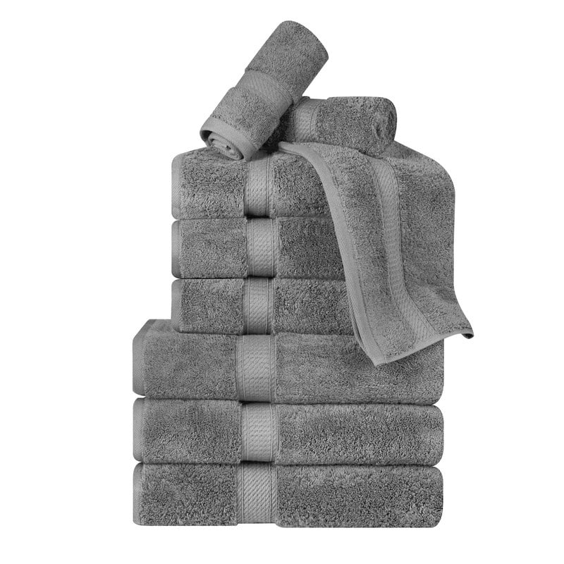 Superior Egyptian Cotton Pile Heavyweight 9-Piece Towel Set