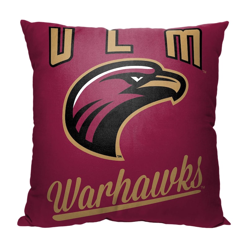 NCAA Sun Belt Conference Alumni 18 Inch Throw Pillow