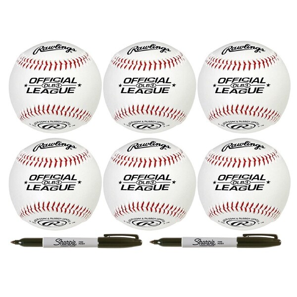 Rawlings Official League Recreational Play Autograph Baseball Bundle. Opens flyout.