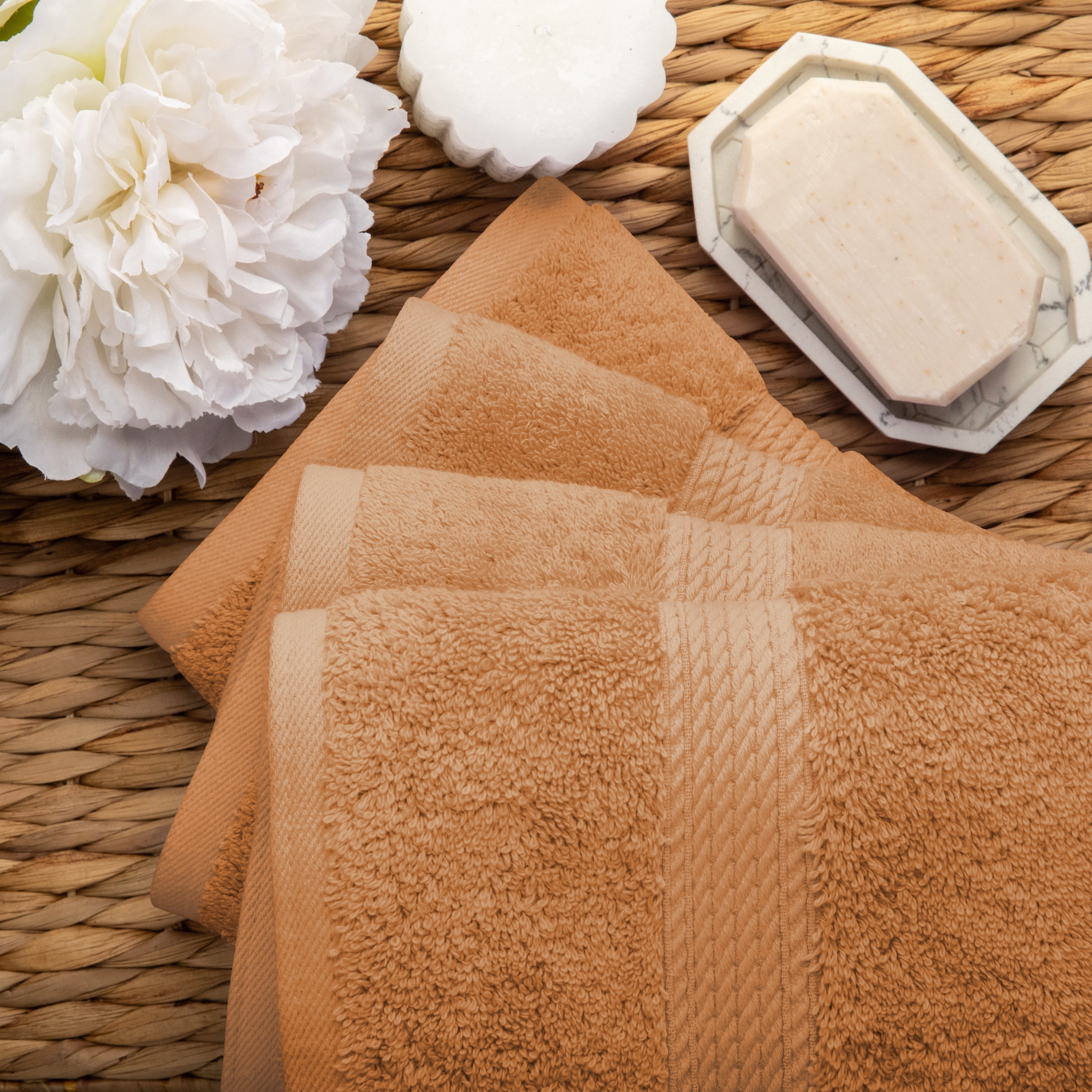 Copper colored hand best sale towels