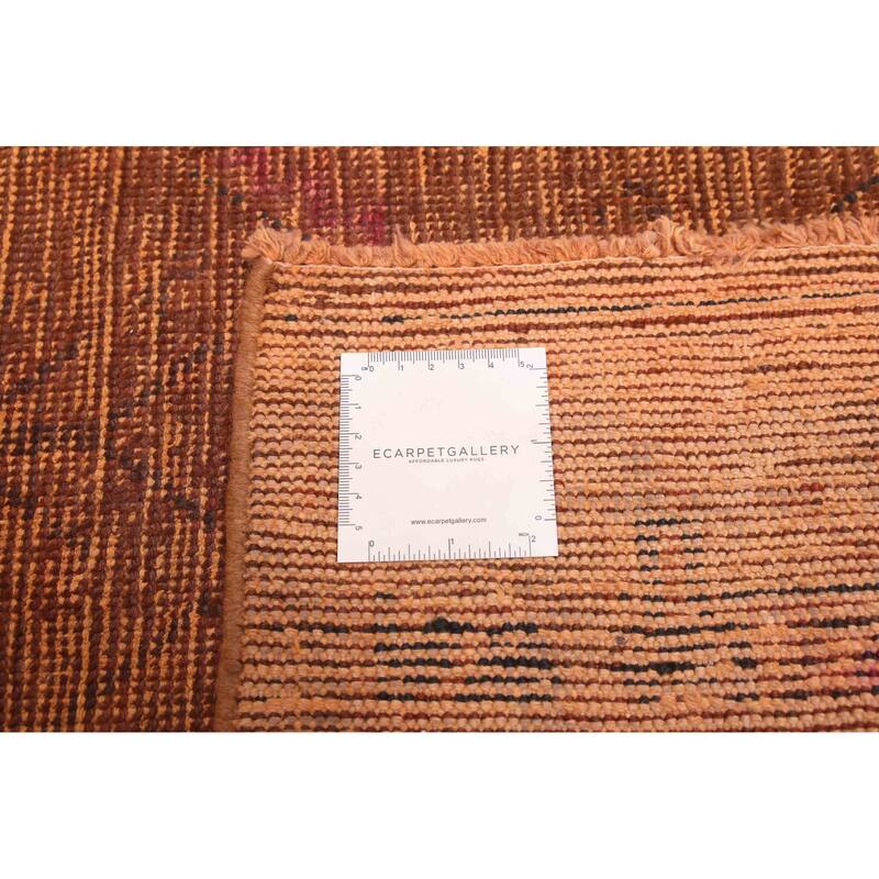 ECARPETGALLERY Hand-knotted Color Transition Burnt Orange Wool Rug - 4'9 x 8'6