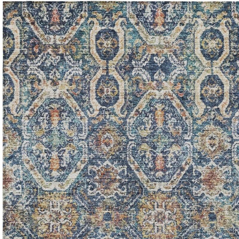 HomeRoots Floral Transitional Rectangle Outdoor Rug