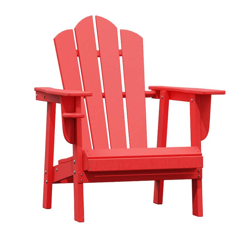 Outdoor HDPE Adirondack Chairs Outdoor Chair Plastic Lawn Chairs for Outdoor Use Set of 4