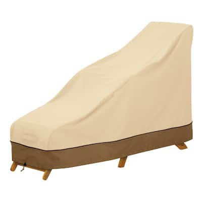 Classic Accessories Veranda Water-Resistant 65 Inch Steamer Patio Chaise/Deck Chair Cover