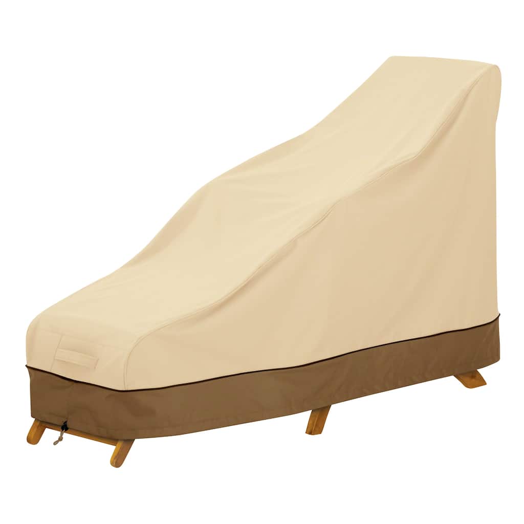 Classic Accessories Veranda Water-Resistant 65 Inch Steamer Patio Chaise/Deck Chair Cover
