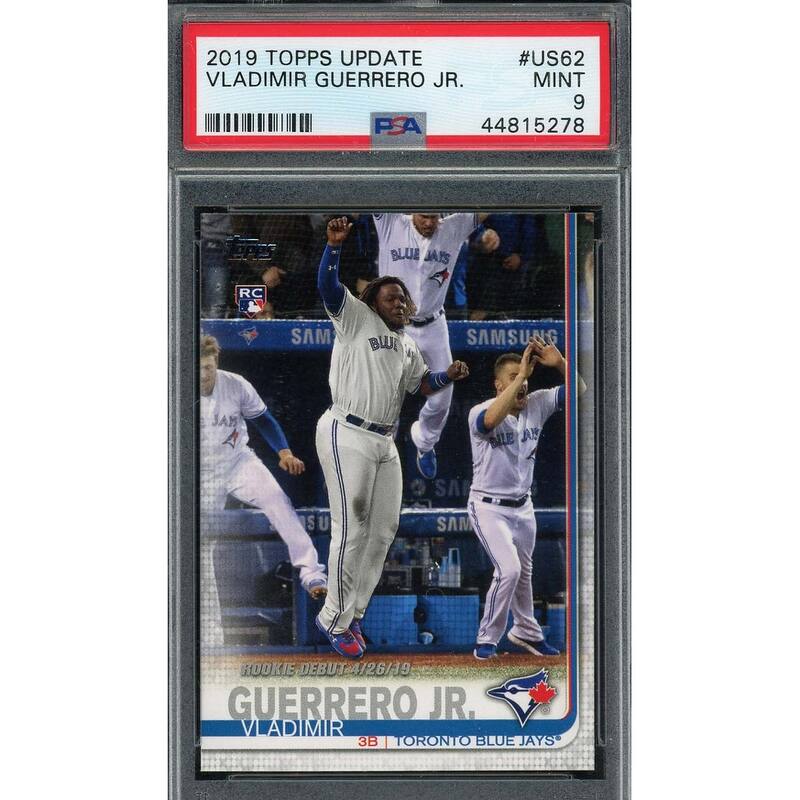 Vladimir Guerrero Jr 2019 Topps Update Baseball Rookie Card #US62 PSA 9 - 8'6" x 11'6"