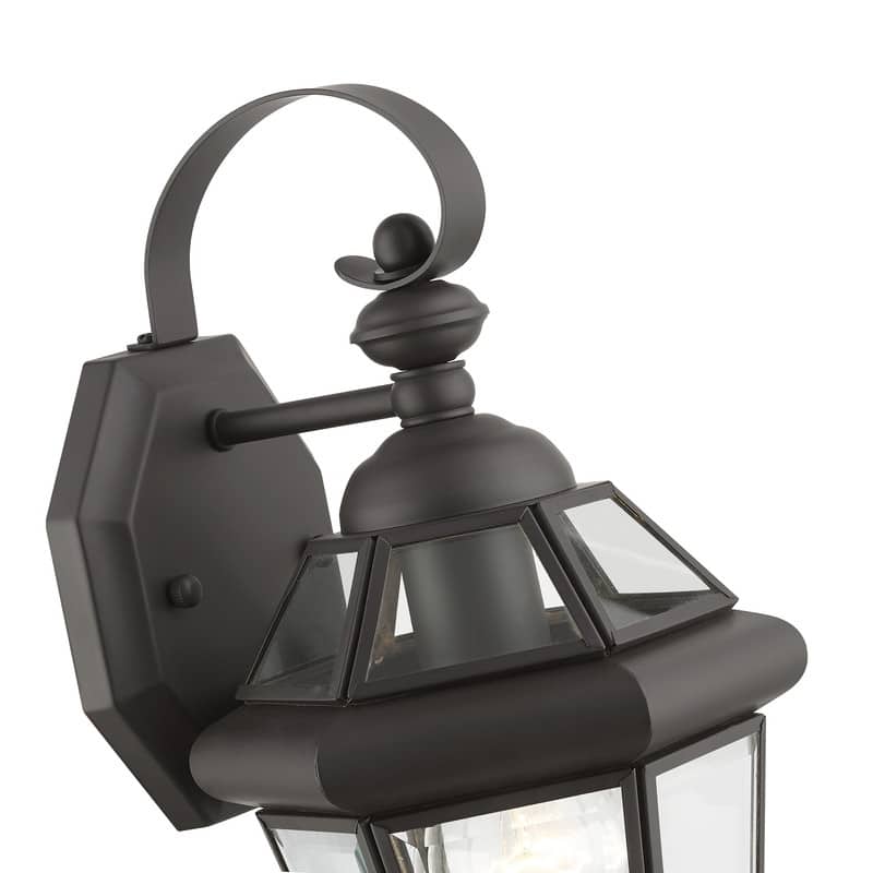 Livex Lighting 1-light Bronze Outdoor Wall Lantern, 2061-07 - 7" W x 12" H x 7" Ext.