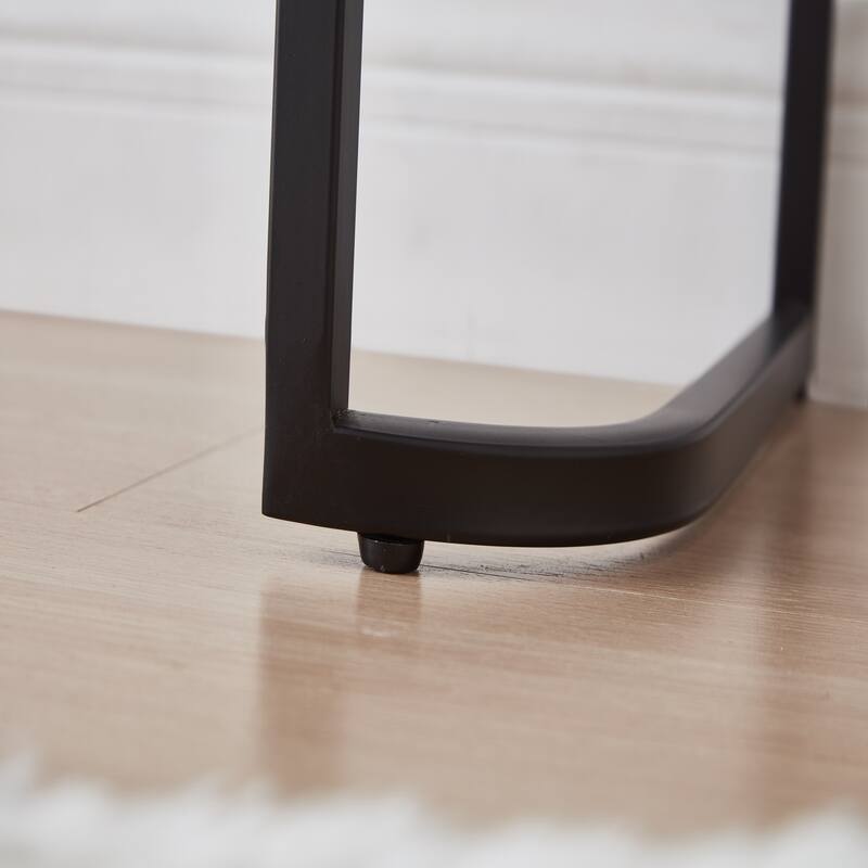 39" Mirrored Makeup Vanity Table with Stainless Steel Base
