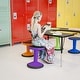 preview thumbnail 65 of 86, Kids Adjustable Height Active Learning Stool for Classroom and Home - 13"D x 13"W x 13.5" - 18.25"H