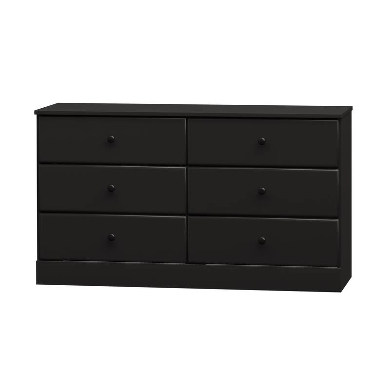 Prepac Astrid 6 Drawer Double Dresser for Bedroom, Wide Chest of Drawers, Bedroom Furniture,Traditional Furniture