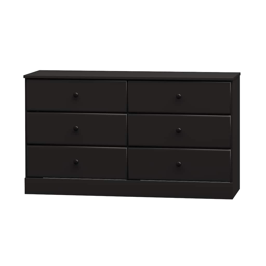 Prepac Astrid 6 Drawer Double Dresser for Bedroom, Wide Chest of Drawers, Bedroom Furniture,Traditional Furniture