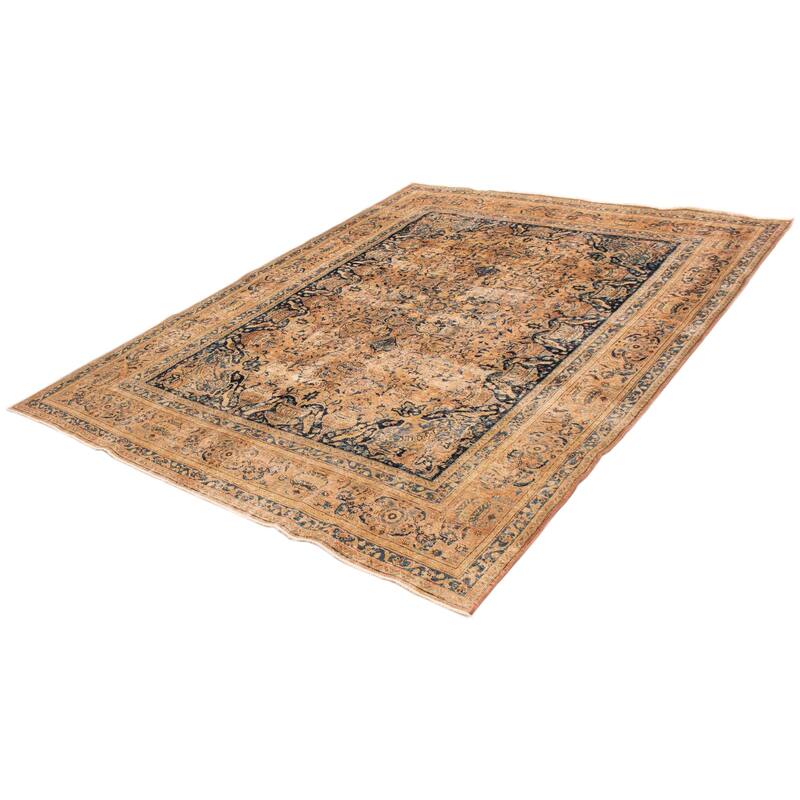 ECARPETGALLERY Hand-knotted Antalya Vintage Light Copper Wool Rug - 9'9 x 12'10