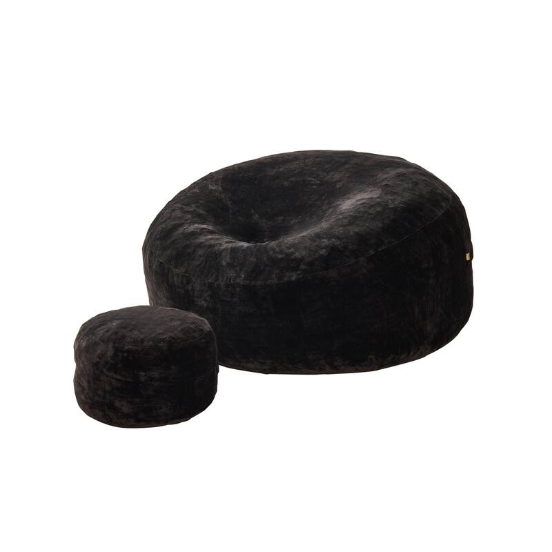 OVIOS Plush Wrapped Lounger Sofa With Ottoman