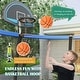 preview thumbnail 3 of 4, 8 Feet Recreational Trampoline with Basketball Hoop and Net Ladder - Onesize