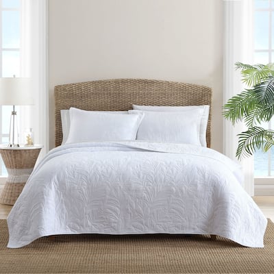 Tommy Bahama Solid Costa Sera Stitch Cotton Quilt or Coordinating Shams