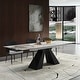 preview thumbnail 14 of 26, 110.23'' Extendable Rectangular Sintered Stone Dining Table For 8 -10 People