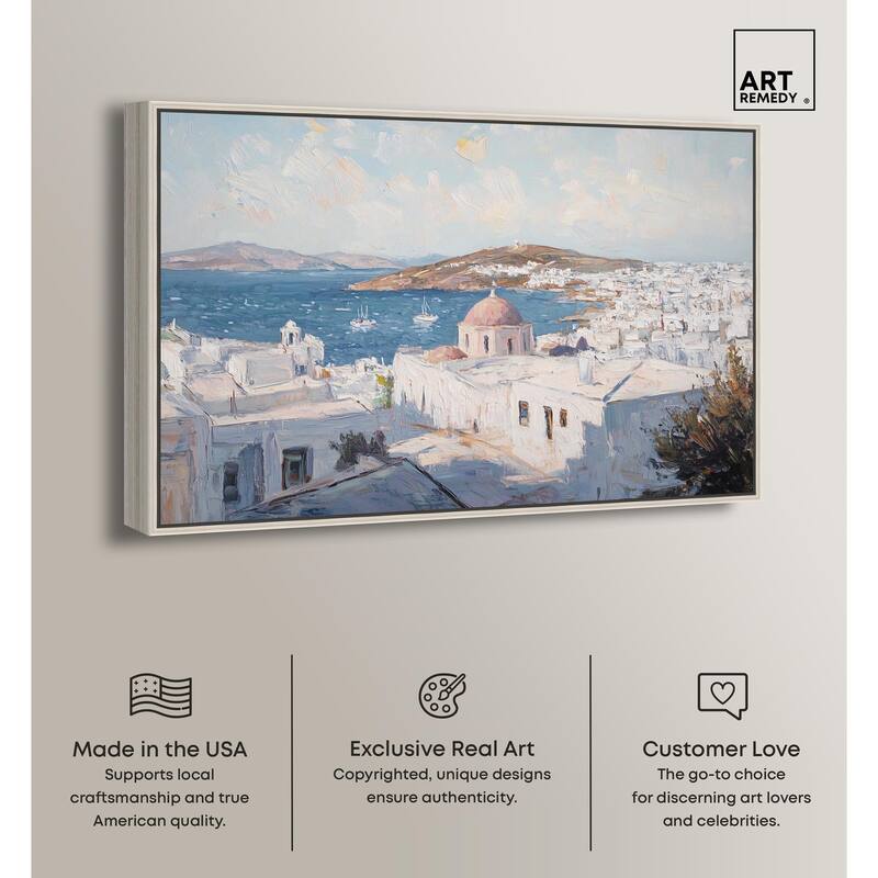 Early Morning Greece Canvas by Art Remedy