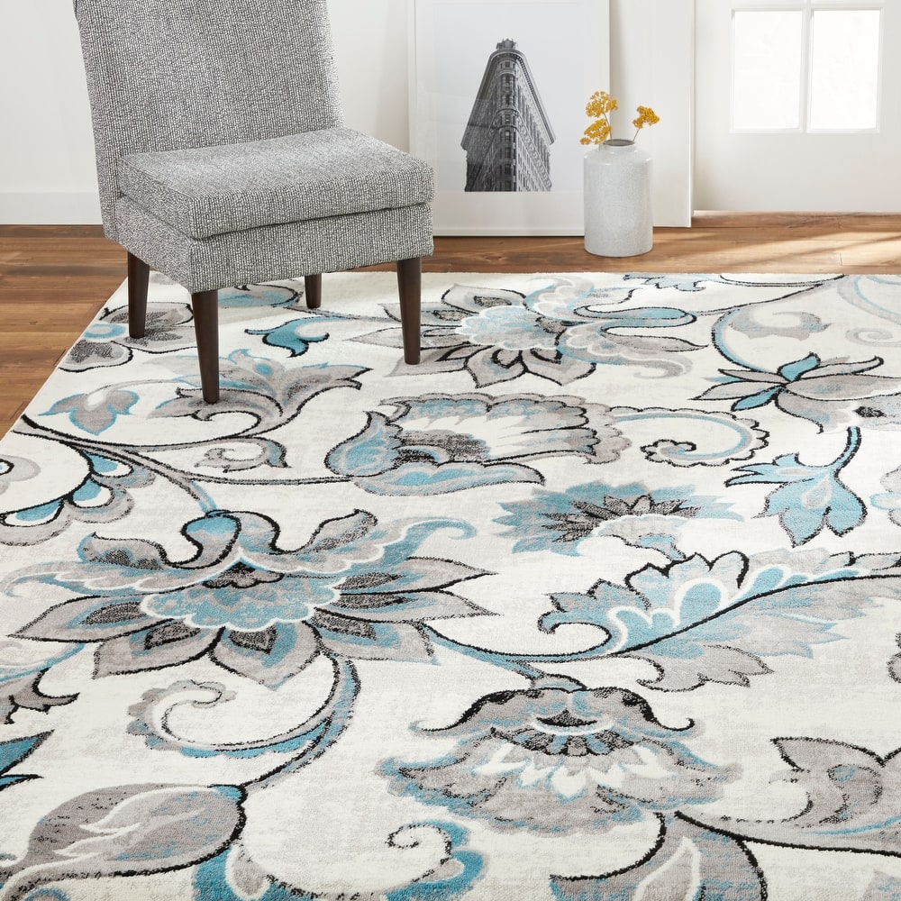 Home Dynamix Boho Odesa Contemporary Multicolor Floral Area Rug